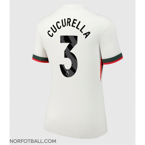 Billige Fotballdrakt Chelsea Marc Cucurella #3 Replika Bortedrakt Dame 2025-26 Kortermet Billige Fotballdrakt Chelsea Marc Cucurella #3 Replika Bortedrakt Dame 2025-26 Kortermet